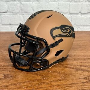 Riddell Salute to Service mini helmet Seattle Seahawks EUC